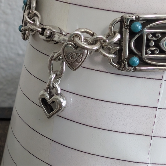 Brighton "Carnival" Blue Turquoise Enamel Necklace, Earrings, Bracelet Set W/Tin - Picture 9 of 15